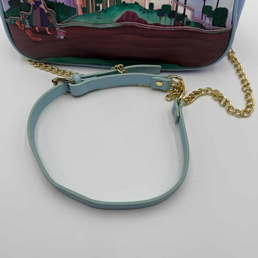 Loungefly Disney Sleeping Beauty Aurora Prince Phillip Satchel Crossbody Bag - Picture 5 of 13